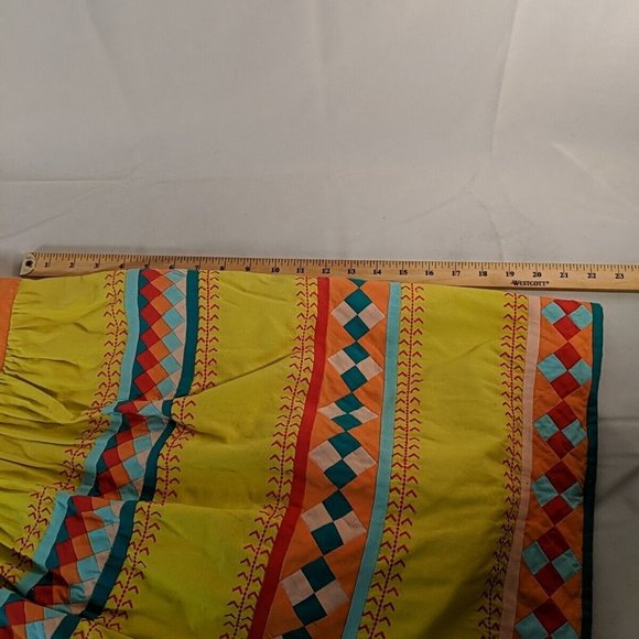 Leifsdottir Dress 0 Strapless Sundress Quilted Yellow Anthropologie 100% Cotton - Picture 15 of 15